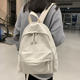 Female student solid color commuting backpack has sold 1W+
