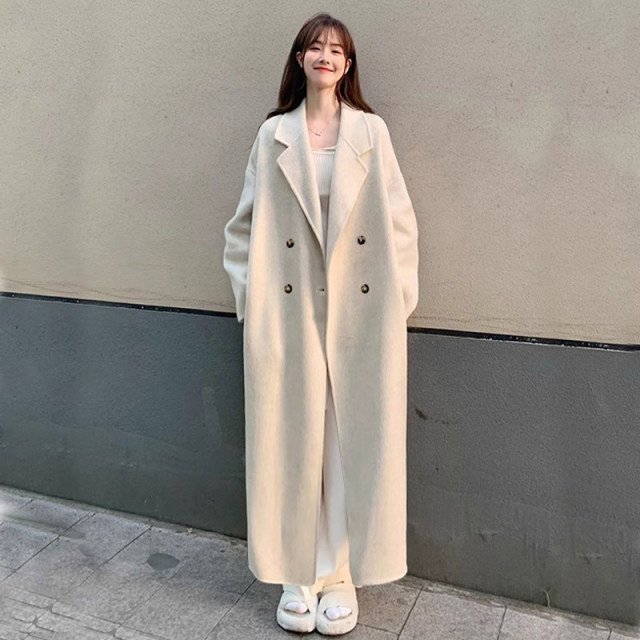 Tall style!! Extended version!! Tweed coat