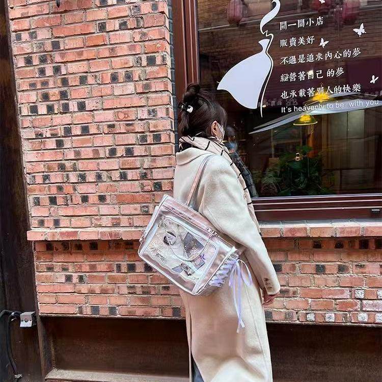 斯莫尔银色丝带痛包托特包女大容量通勤小众设计学院风单肩手提包,淘宝优惠券,粉丝福利购,淘宝优惠卷