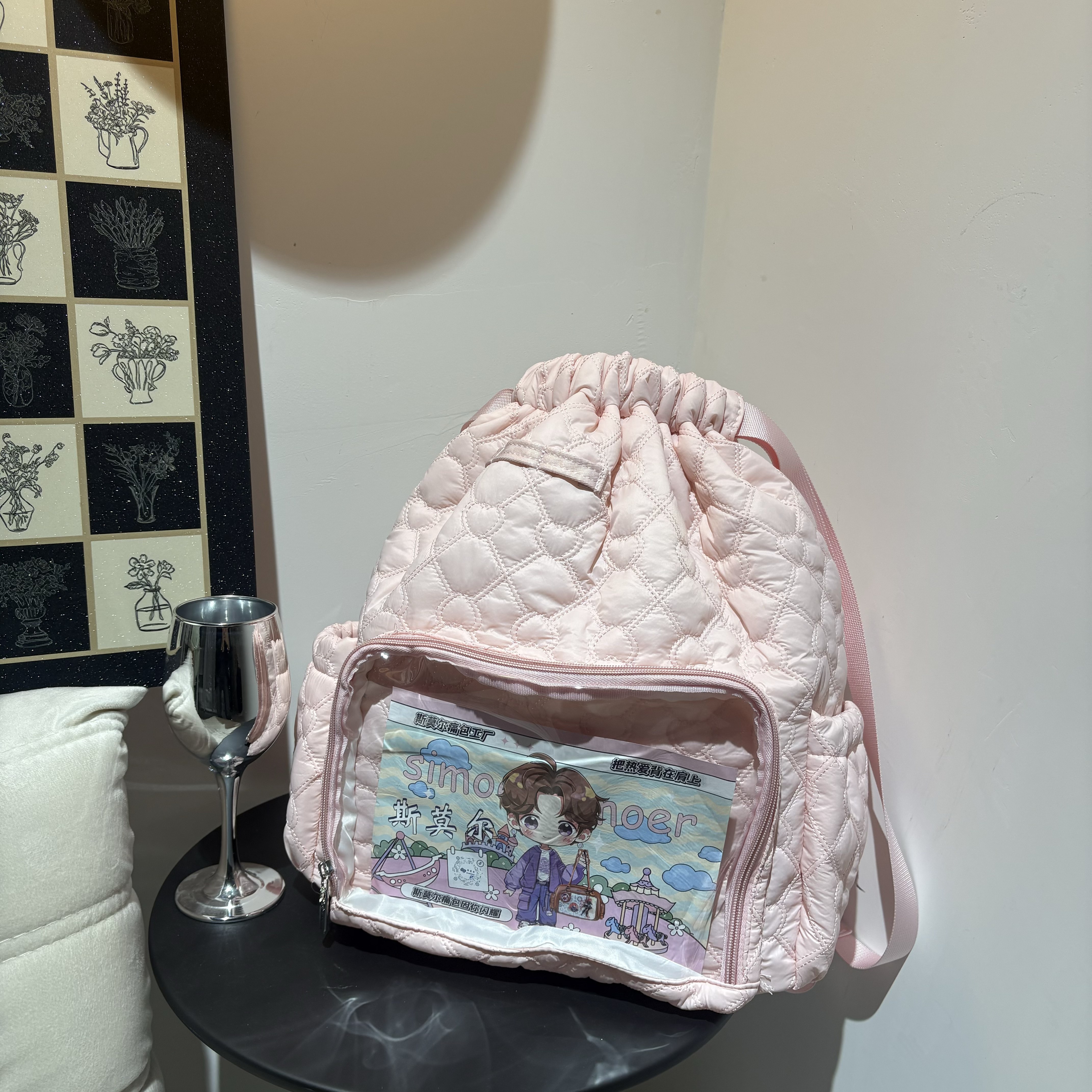 斯莫尔原创抽带痛双肩包二次元甜美开学爱心棉吧唧娃包日常包背包,淘宝优惠券,粉丝福利购,淘宝优惠卷