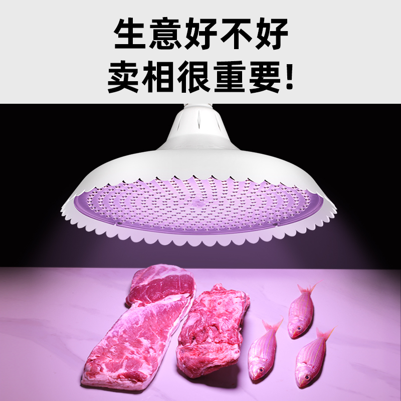 2024新国标led生鲜灯猪肉水果灯照冰鲜肉灯海鲜灯熟食专用隐形红-图0