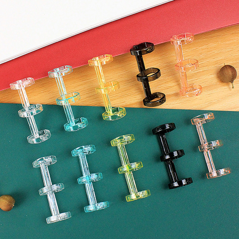 不咯手透明3孔环活页装订环6孔活页圈分段式塑料活页夹条装订圈环,淘宝优惠券,粉丝福利购,淘宝优惠卷