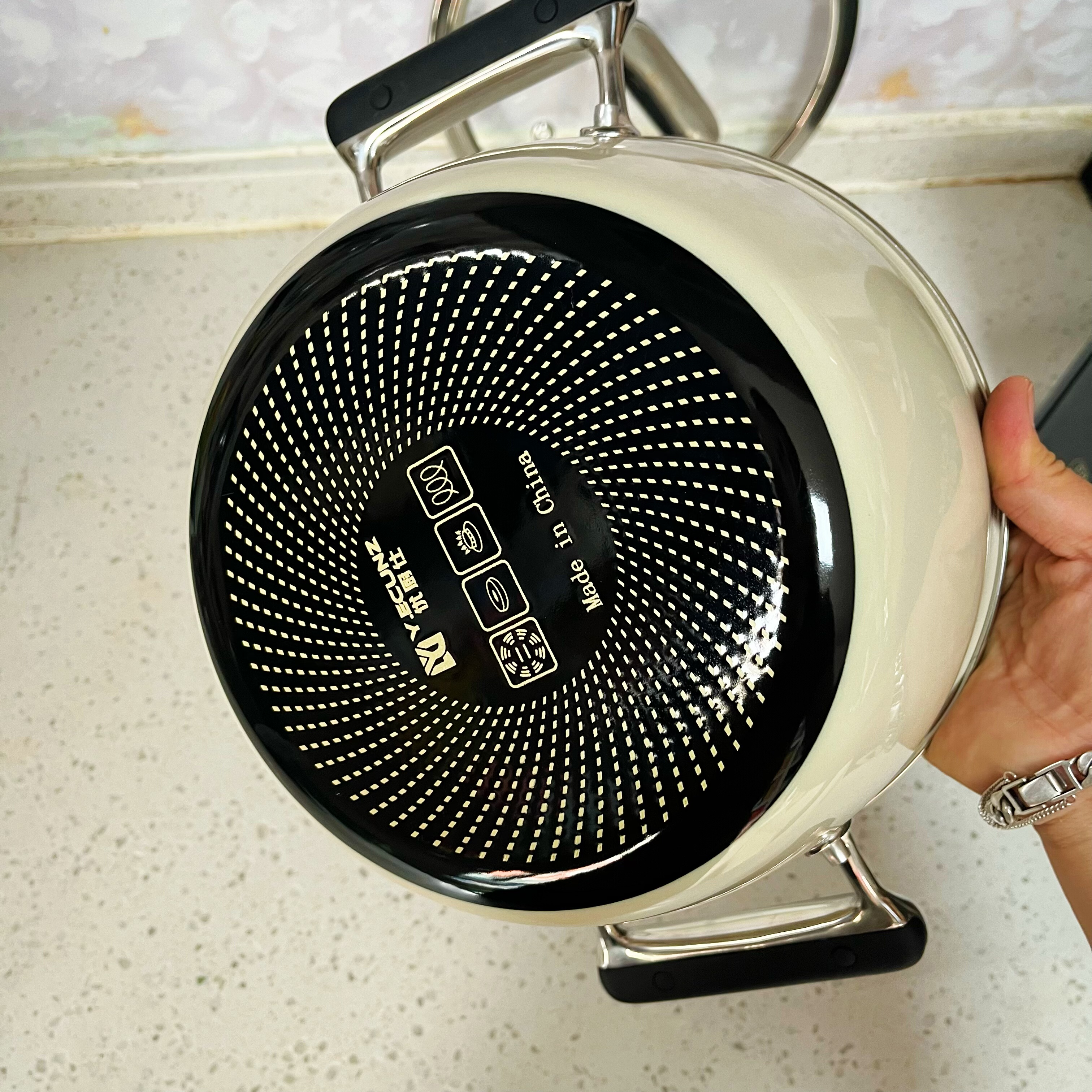 珐琅22cm高颜值好质量马卡龙色系高式汤锅炖煮锅燃气电磁炉通用,淘宝优惠券,粉丝福利购,淘宝优惠卷