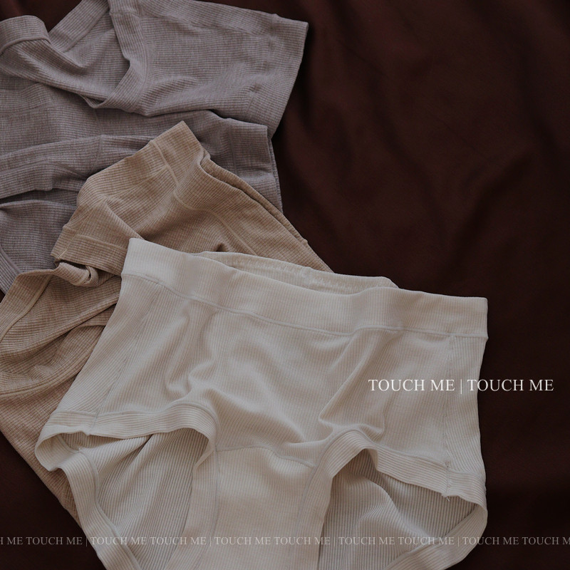 touchme法式复古螺纹裸肌感内裤女莫代尔透气桑蚕丝抑菌裆中腰3条,淘宝优惠券,粉丝福利购,淘宝优惠卷