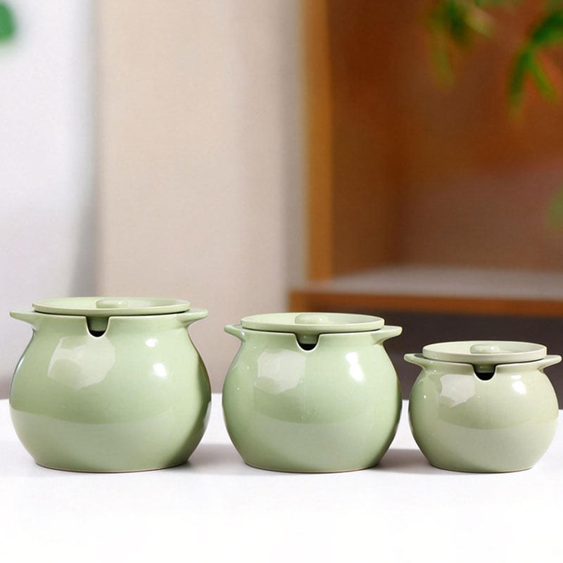 猪油罐家用陶瓷带盖带把手耐高温油泼辣子专用大号辣椒油调料罐子,淘宝优惠券,粉丝福利购,淘宝优惠卷