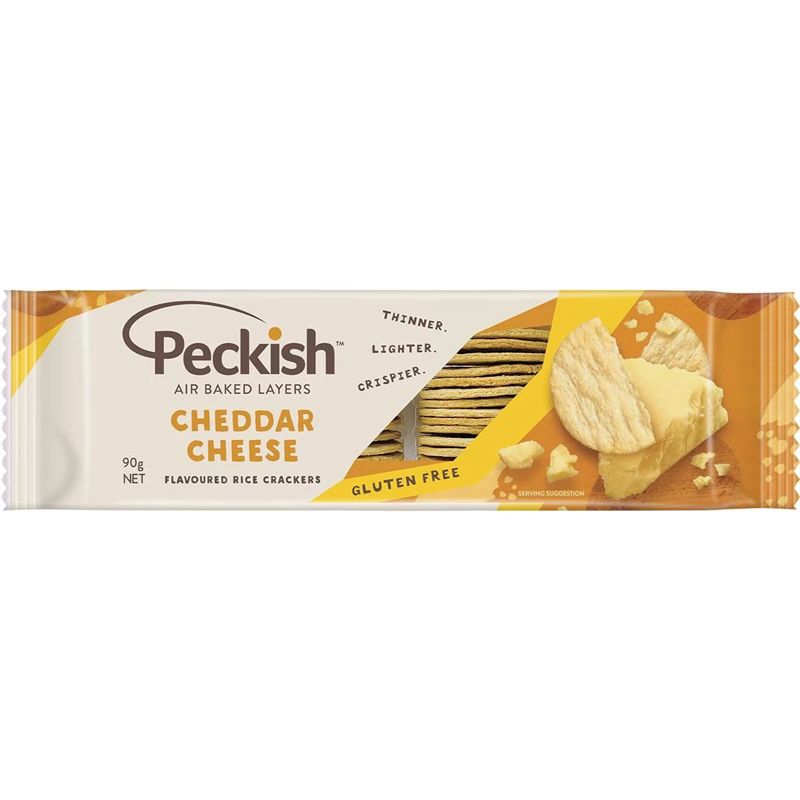 Peckish Flavoured Rice Crackers Cheddar Cheese奶酪米饼 90g-图3