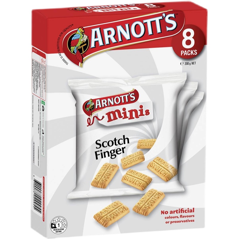 Arnott's Minis Biscuits Scotch Finger 8 Pack苏格兰手指饼200g - 图3