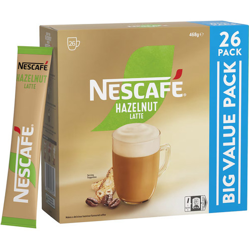 Nescafe Hazelnut Latte Coffee Sachets 26Pack速溶咖啡澳洲代购 - 图3