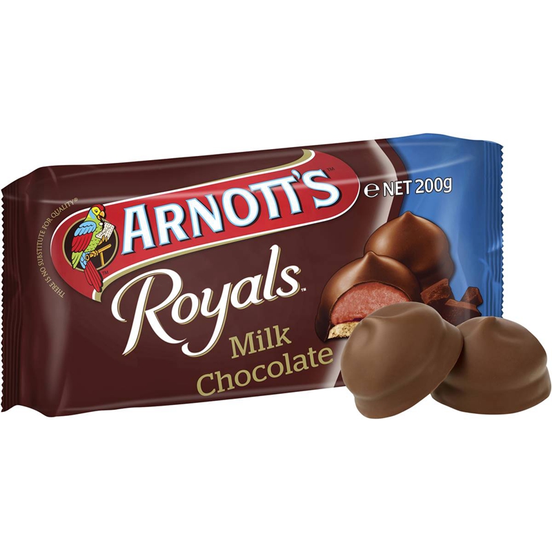 澳洲 Arnott's Royals Chocolate Biscuits 雅乐思巧克力饼干200g - 图1