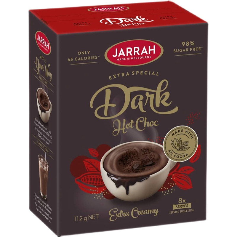 Jarrah Extra Special Dark Hot Chocolate 黑巧热巧克力饮品 8支