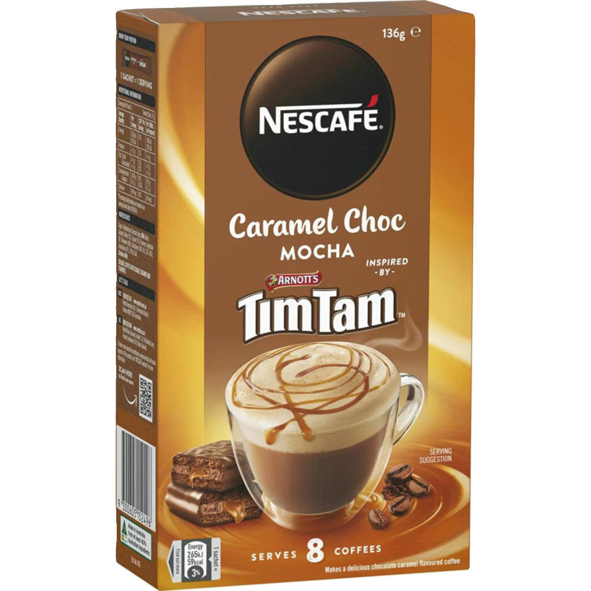 Nescafe Caramel Choc Mocha Tim Tam Coffee Sachet焦糖摩卡咖啡