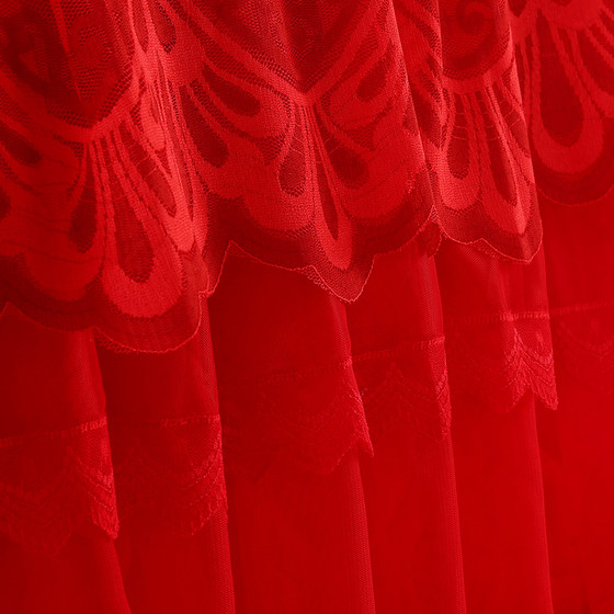 Padded thickened bedside cover lace bedside protective cover
