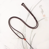 Ожерелье из шнура, плетеная изумрудная подвеска подходит для мужчин и женщин