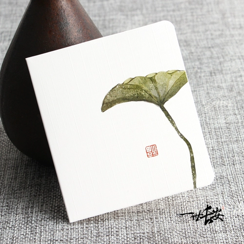 Китайская белая открытка, складные свежие карточки, китайский стиль, DIY