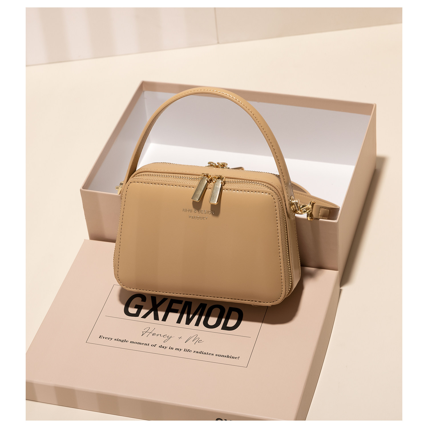 GXFMOD原创设计复古牛皮女包2025高级感手提小方包百搭单肩斜挎包,淘宝优惠券,粉丝福利购,淘宝优惠卷