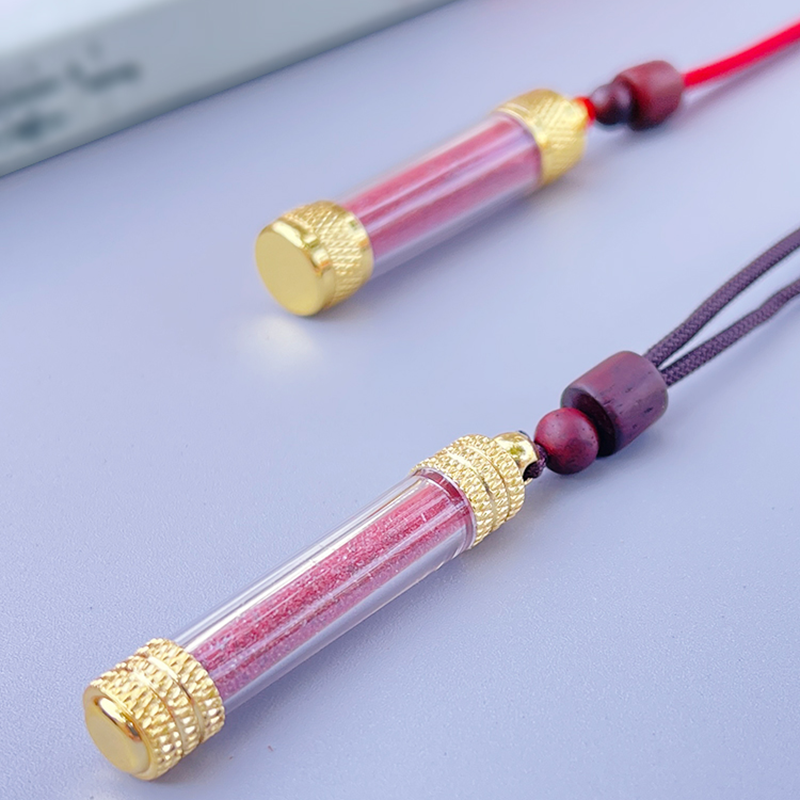 天然朱砂吊坠随身福袋挂件原石真粉男女款宝宝儿童婴儿平安项链瓶,淘宝优惠券,粉丝福利购,淘宝优惠卷