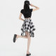 Short skirt irregular hip hop A elastic waist dancing skirt