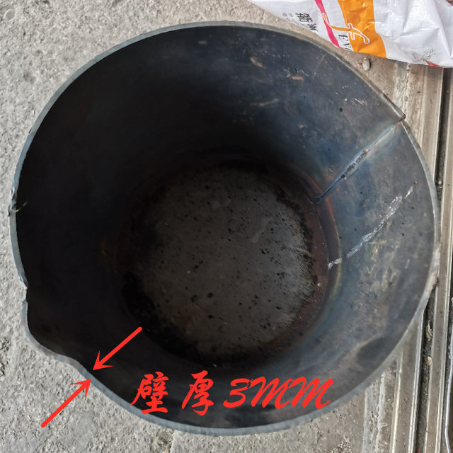 Thickened aluminum bucket casting bag hand-scooping spoon