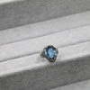 Nepalese handmade 925 silver jewelry open ring for women crystal topaz ring for women creative retro ethnic style