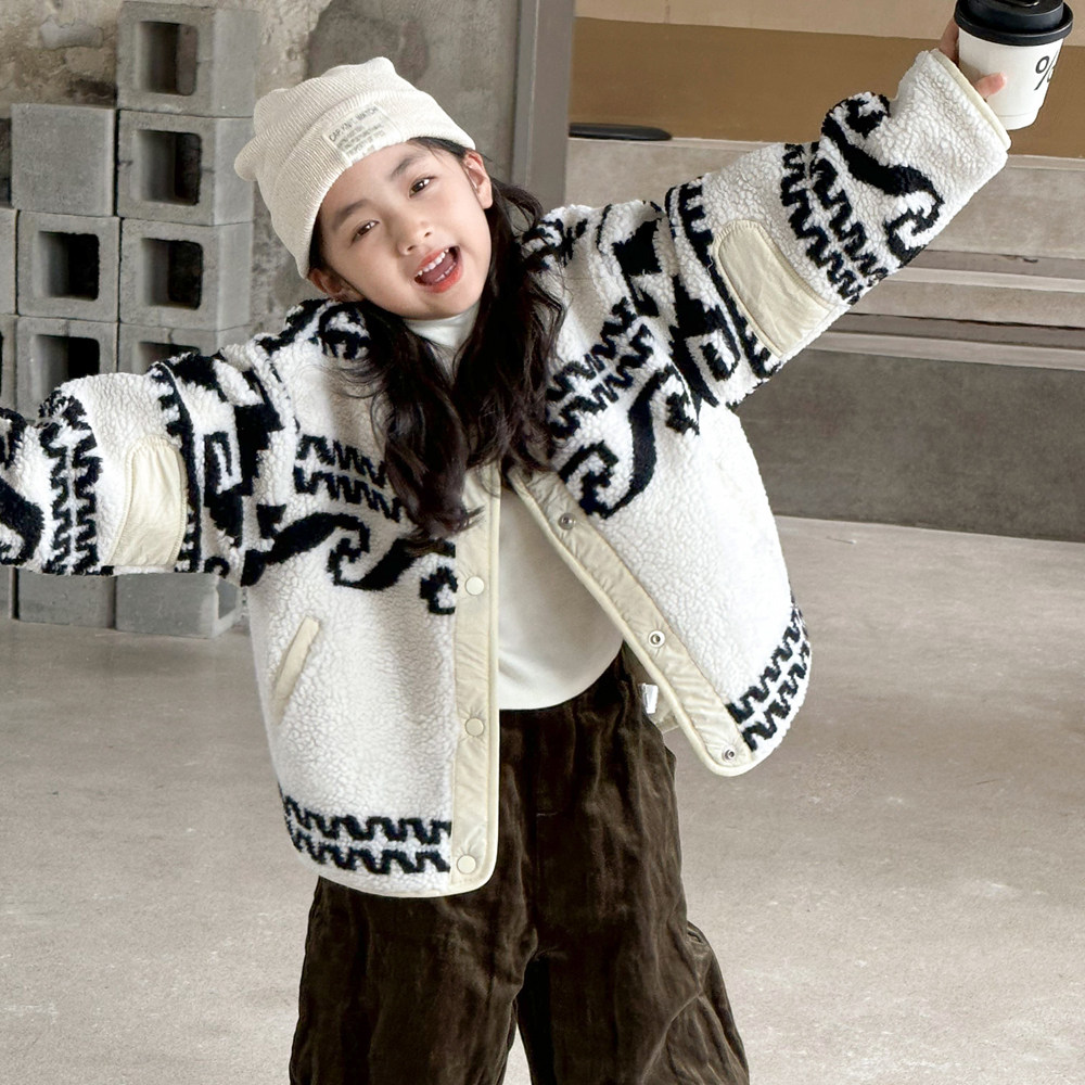 女童过新年外套女大童羊羔绒两面穿棉衣2026新款儿童冬季新年衣服,淘宝优惠券,粉丝福利购,淘宝优惠卷