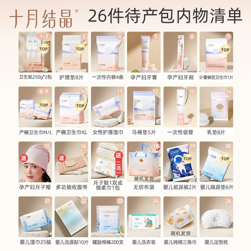 十月结晶待产包入院全套母子组合秋季产后实用月子用品孕产妇冬季,淘宝优惠券,粉丝福利购,淘宝优惠卷