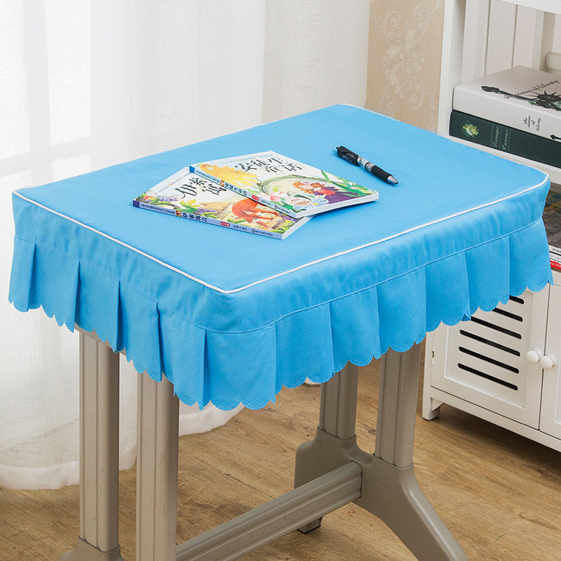 小学生桌布桌罩课桌套罩40×60学校学习桌套蓝色书桌布垫 - 图2