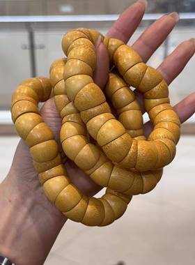金丝竹手串天然竹材纹理清晰原木小众文玩配饰男女款手把件饰品