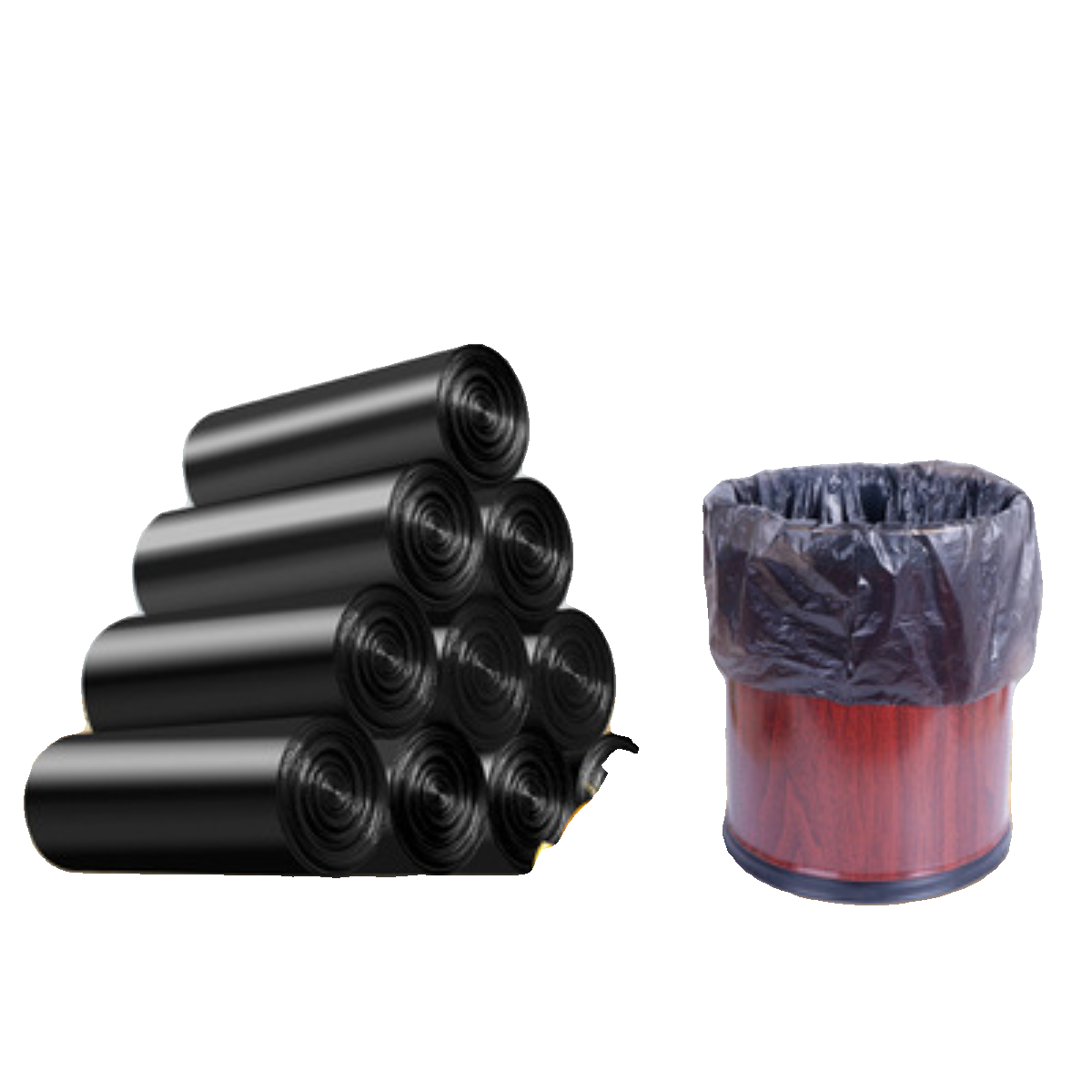 【良物说】01垃圾袋家用手提式实惠装客厅黑色平口垃圾袋