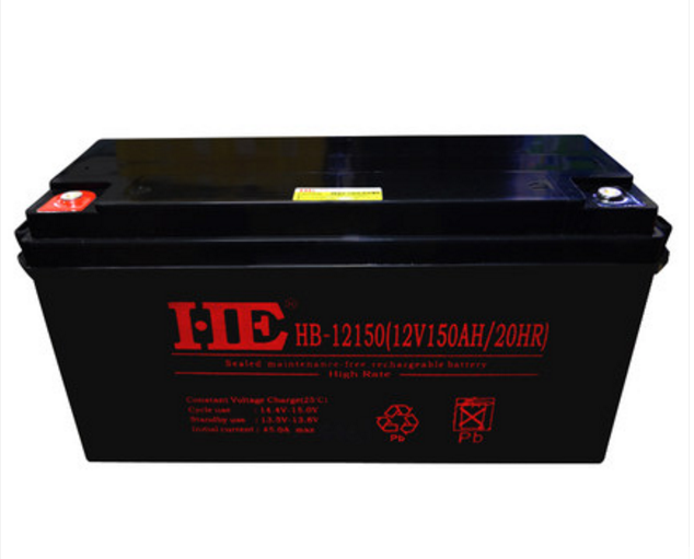 HE 蓄电池HB-12150电瓶12V150AH20HR铅酸免维护UPS消防太阳能电池 - 图0