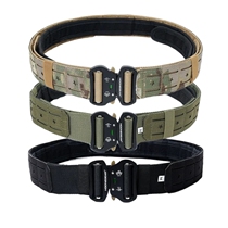 Outdoor Tactical Laser Cutting Molle Alloy Buckle Belt Multifunction Special Soldiers fans CS for training outside waist seal