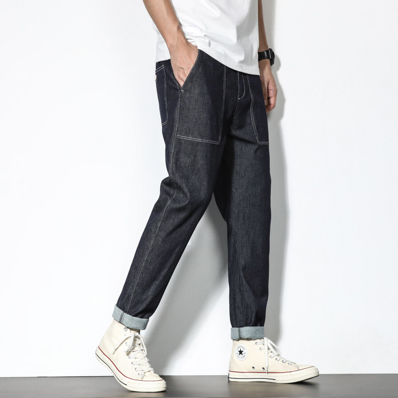 7号仓库昱本男装潮牌宽松牛仔裤男春夏经典复古哈伦裤2026年春款,淘宝优惠券,粉丝福利购,淘宝优惠卷