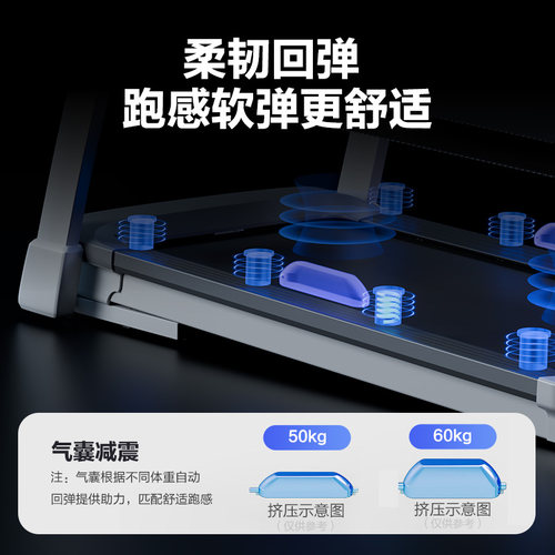 亿健ELF跑步机家用款小型可折叠多功能静音家庭式室内健身房专用 - 图1