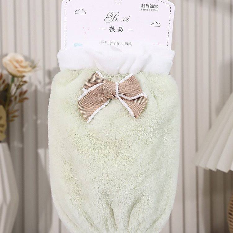 毛绒袖套短款女秋季可爱学生护成办公室工作防脏手头羽绒服护袖套,淘宝优惠券,粉丝福利购,淘宝优惠卷