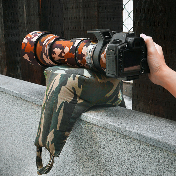 Camera Telephoto Lens Pillow Photography Bean Bag Rain Cover