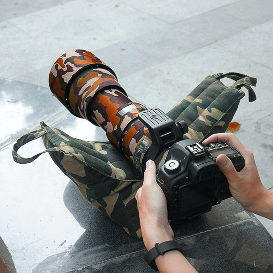 Camera Telephoto Lens Pillow Photography Bean Bag Rain Cover