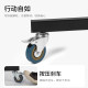 Photographic light flash heavy duty light stand with caster brakes