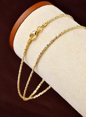 项链女纯银s925银正品满天星项链