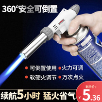 Card spray gun gas tank spray firearm gun spray lamp burning pig hair flame lighter spray fire baking gun welding gun flame burning for home