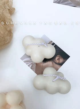 TOUCHVOSS韩国ins风创意手工云朵香薰蜡烛 拍照道具民宿家居装饰