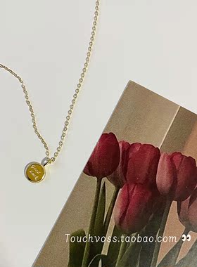 独特风小巧圆形吊坠锁骨链