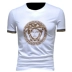 Áo thun thêu sequin thời trang nam Slim nam 2019 hè nam Medusa lụa cotton ngắn tay - Áo phông ngắn áo phông nam cao cấp Áo phông ngắn