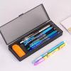 KACO Student Simple Wind Transparent Frosted Stationery Pen Box