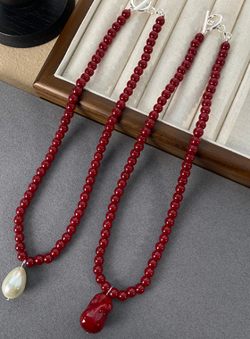 Ameistudio珍珠秋冬轻奢小众项链