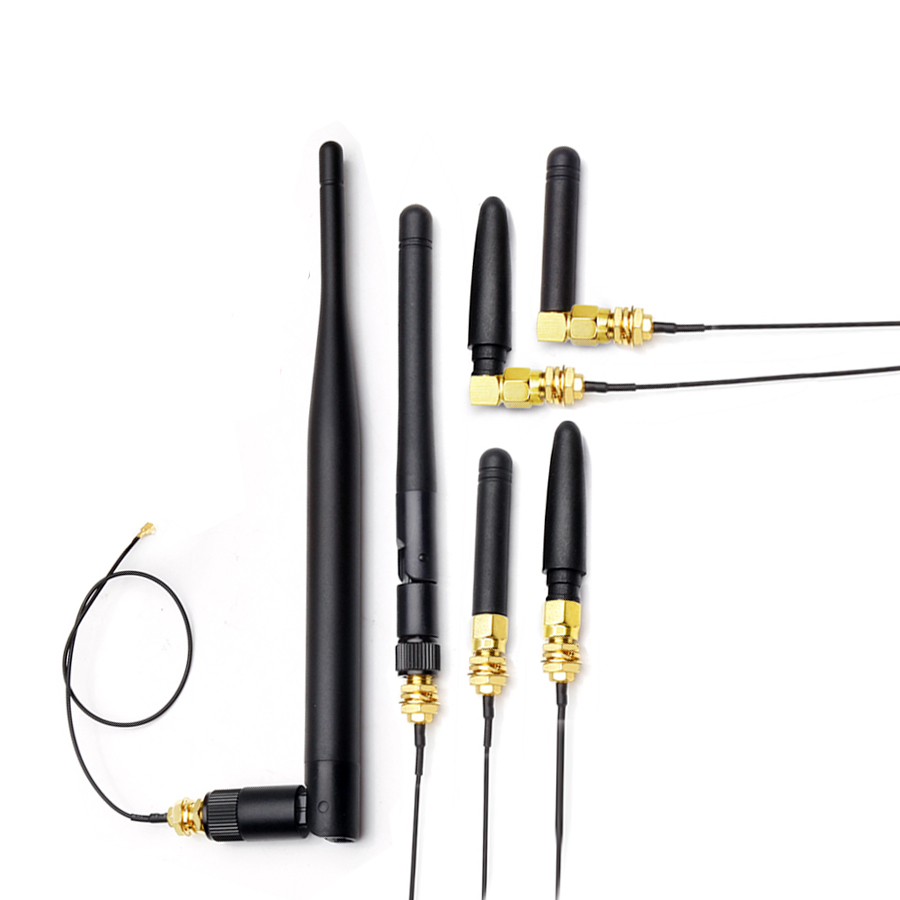 2.4G 5.8G双频WiFi蓝牙路由器模块高增益小折叠胶棒天线配IPEX线 - 图3