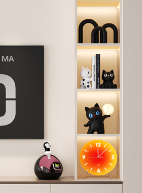 轻奢高档玄关酒柜新房装饰品摆件