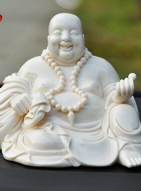 弥勒佛客厅摆件陶瓷装饰品