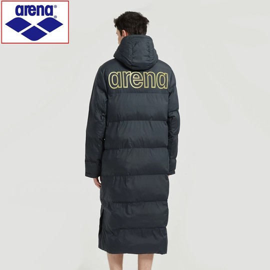 Arena/阿瑞娜棉服冬季运动游泳训练体育生长款轻便保暖柔软棉大衣
