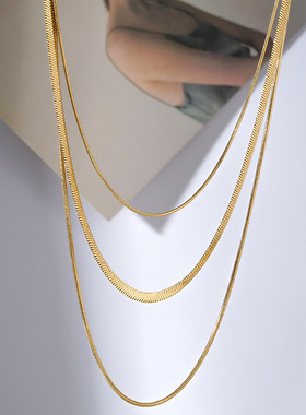 白百合好团圆向前同款项链钛钢