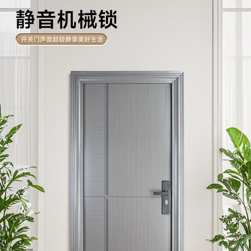 烤漆门单门锌合金卧室门复合门房间门集装箱门平开式门工程简易门 - 图2