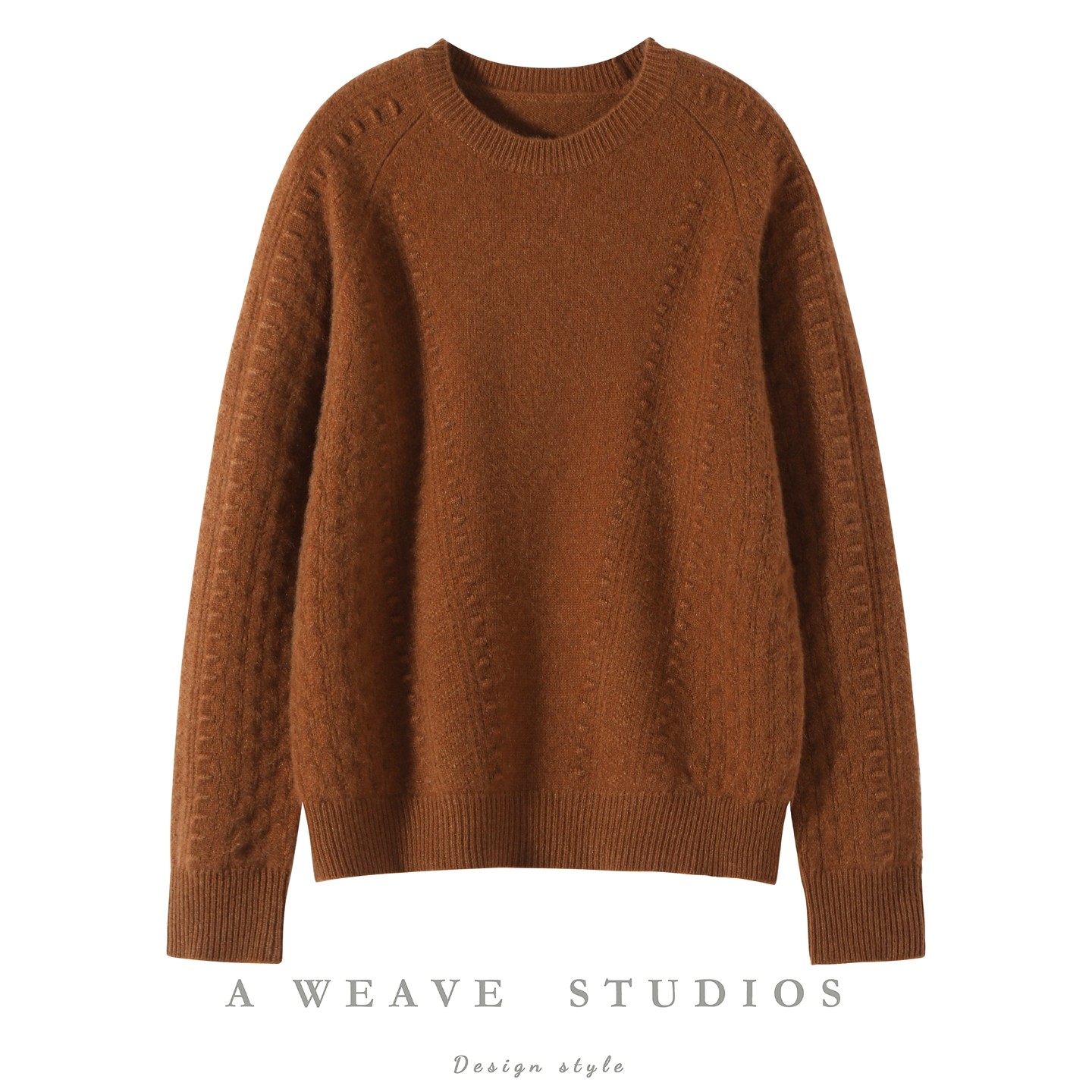 秋冬新款圆领100%山羊绒衫女宽松套头毛衣宽松内搭针织打底衫,淘宝优惠券,粉丝福利购,淘宝优惠卷